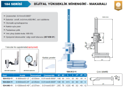 ACCUD Dijital Yükseklik Mihengiri - Makaralı Tip 184 Serisi 0-1000mm