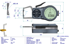 Kroeplin K110 Dijital Dış Çap Kanal Komparatörü 0-10 mm