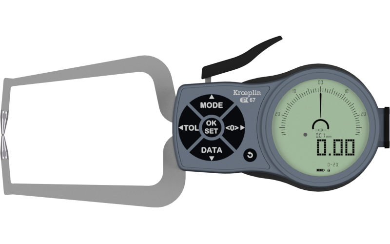Kroeplin K220 Dijital Dış Çap Kanal Komparatörü 0-20 mm