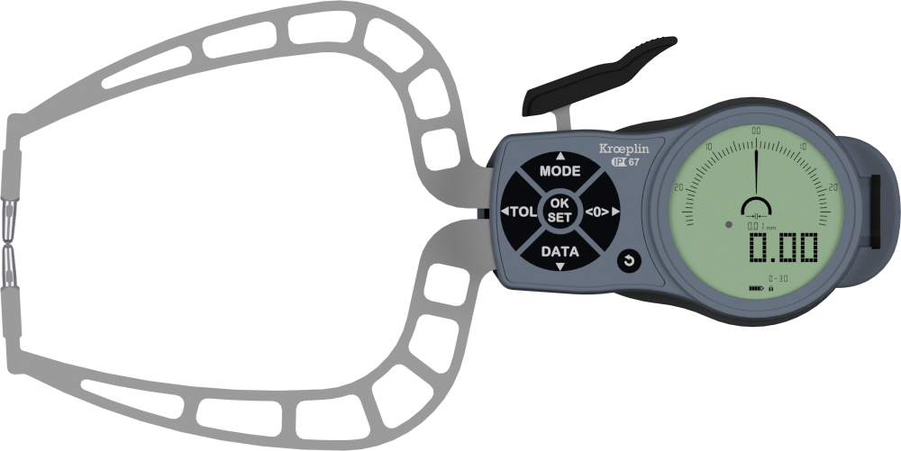 Kroeplin K450 Dijital Dış Çap Kanal Komparatörü 0-50 mm