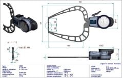 Kroeplin D450 Mekanik Dış Çap Kanal Komparatörü 0-50 mm