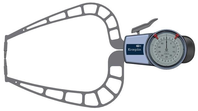 Kroeplin D450 Mekanik Dış Çap Kanal Komparatörü 0-50 mm