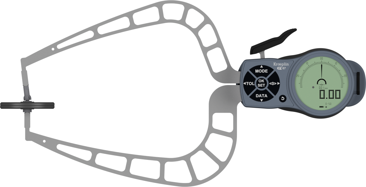 Kroeplin K450T Dijital Dış Çap Kanal Komparatörü 0-50 mm