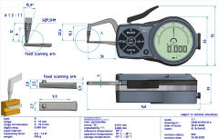 Kroeplin K1R10 Dijital Dış Çap Kanal Komparatörü 0-10 mm