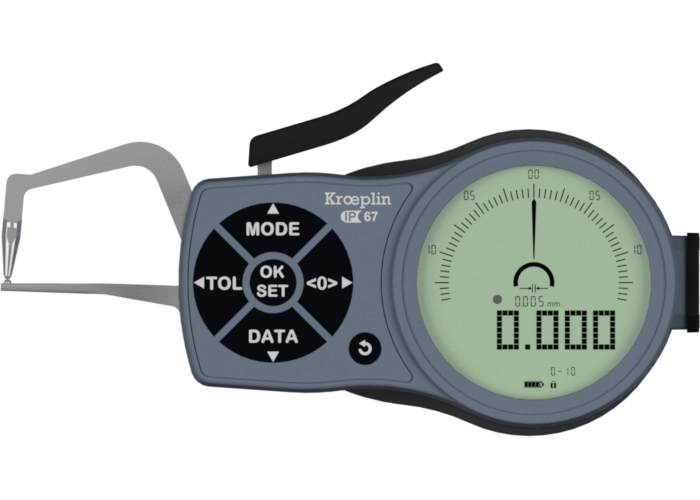 Kroeplin K1R10 Dijital Dış Çap Kanal Komparatörü 0-10 mm