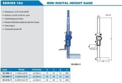 ACCUD Mini Dijital Yükseklik Mihengiri 183 Serisi 0-200mm