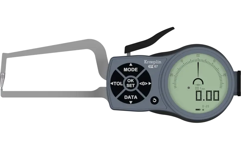 Kroeplin K2R20 Dijital Dış Çap Kanal Komparatörü 0-20 mm