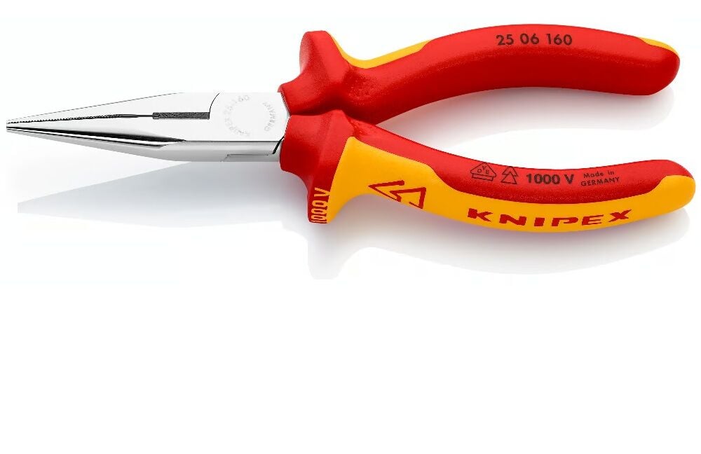 Knipex 25 06 160 1000 V Yalıtımlı Uzun Kargaburun