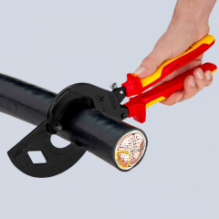 Knipex 95 36 320 Cırcır Mekanizmalı Vde Kablo Makası