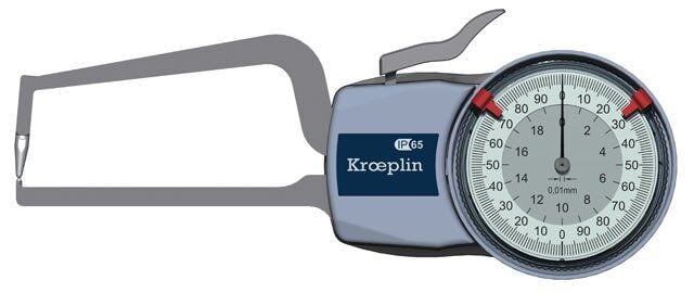 Kroeplin D2R20 Mekanik Dış Çap Kanal Komparatörü 0-20 mm
