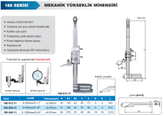 ACCUD Mekanik Yükseklik Mihengiri 186 Serisi 0-1000mm