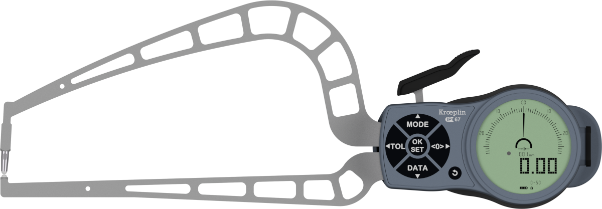 Kroeplin K4R50 Dijital Dış Çap Kanal Komparatörü 0-50 mm